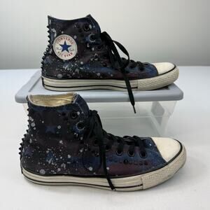Converse All Star Chuck Taylor Studded Galaxy Splatter Punk High Tops Mens 9